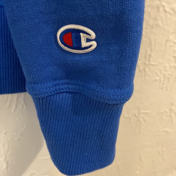 Champion Men’s Blue Fleece Sweatshirt - XL - Picture 2 of 8